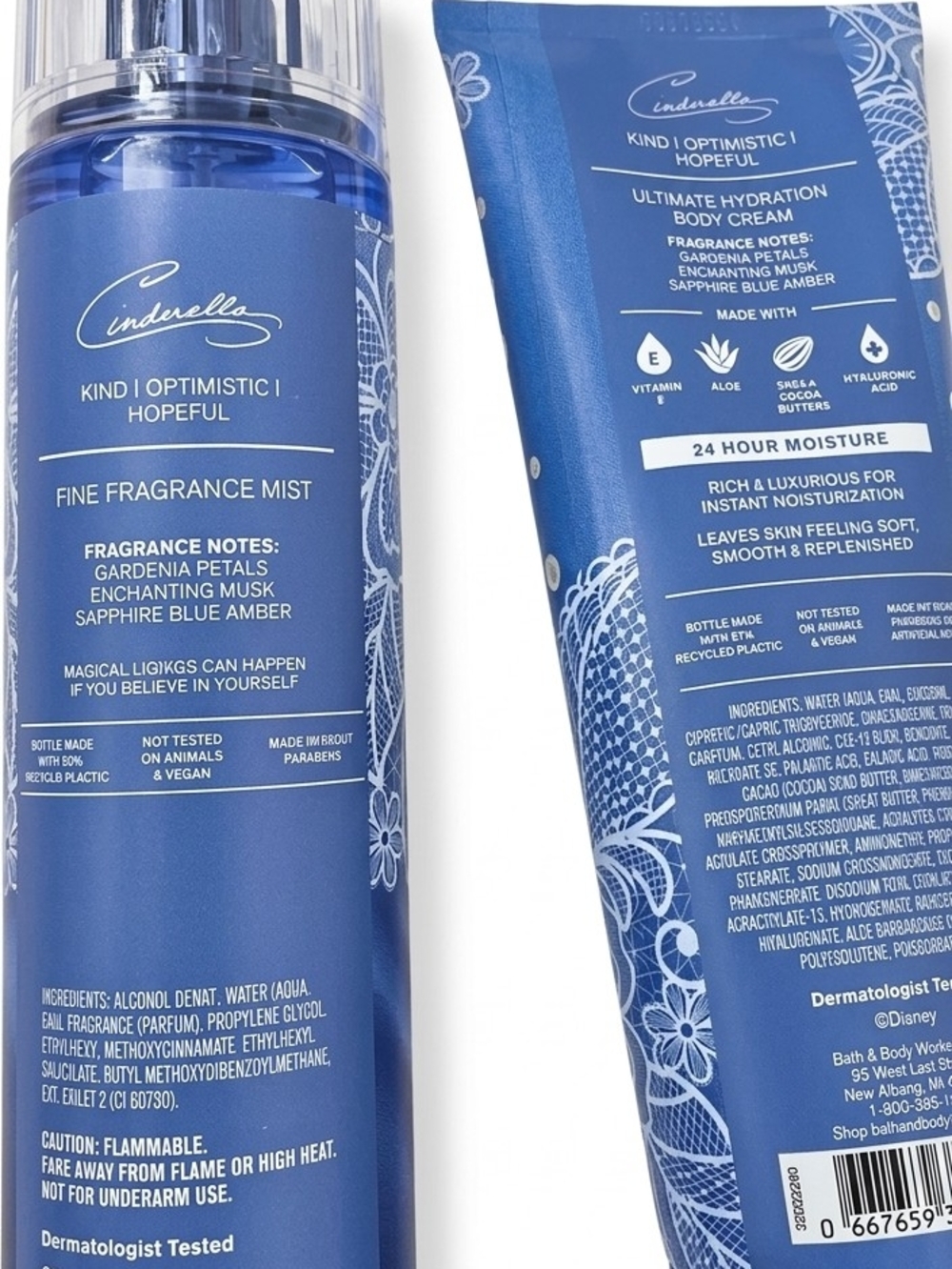 Bath & Body Works Disney Princess Cinderella Fragrance Mist & Body Cream - Picture 2 of 3
